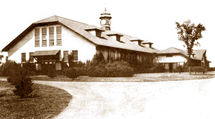 East view - Show Horse Barn