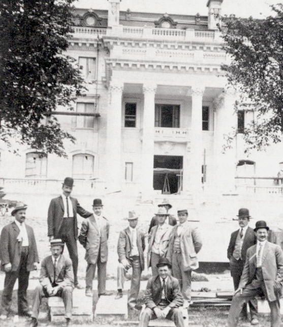 Main residence shortly before construction completed, 1910