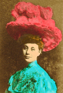 It is easy to see from this photo why Loula loved BIG hats.