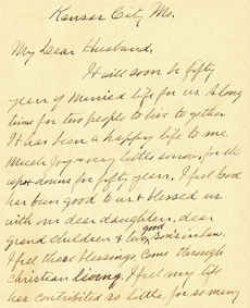 Page 1 of the Dear Husband letter