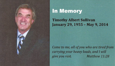 In Memory of Timothy Albert Sullivan